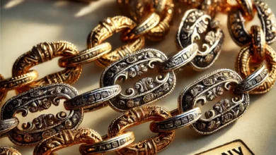 chain jewelry stamped western germany