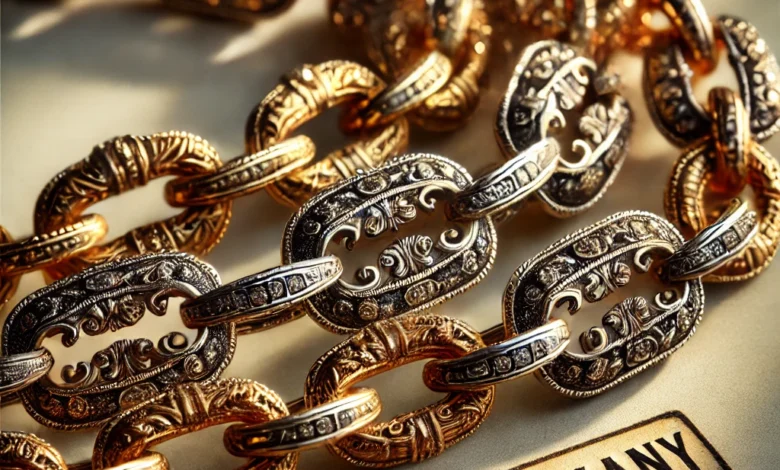 chain jewelry stamped western germany