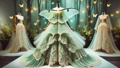 luna moth dress mochipan​